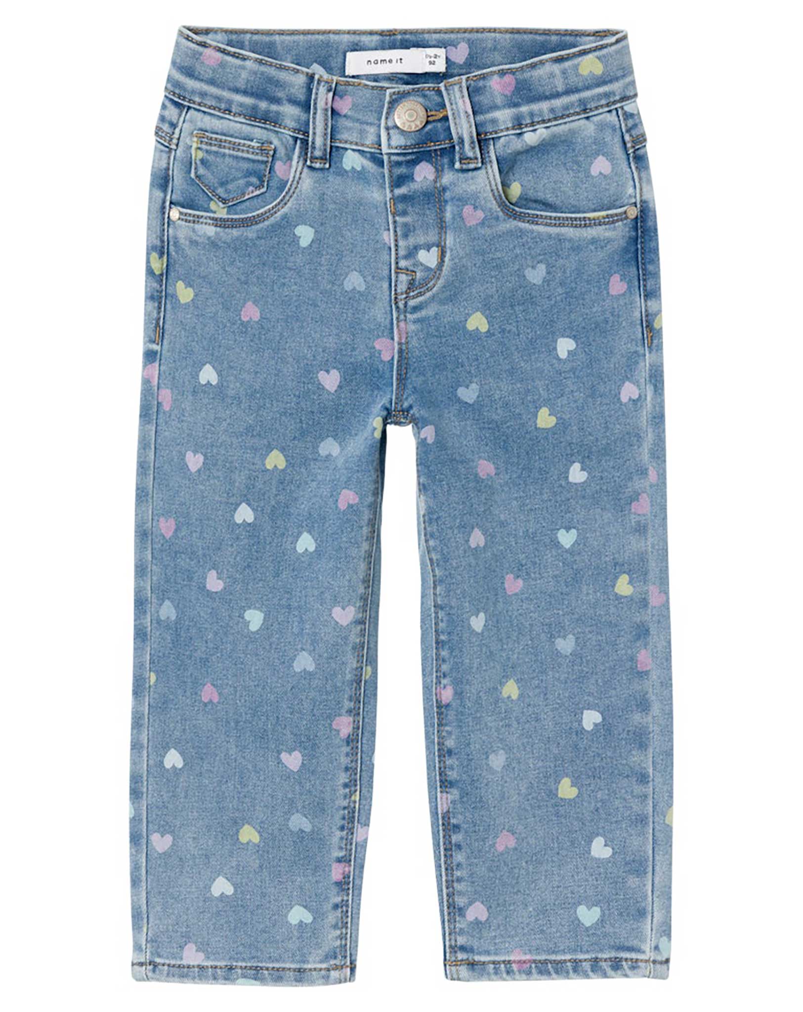 Jeans NMFBELLA MOM HEARTS 3555-ON F in medium blue denim