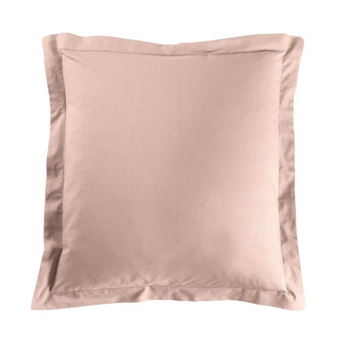 TAIE OREILLER 63X63CM UNI 57 FILS LINA ROSE