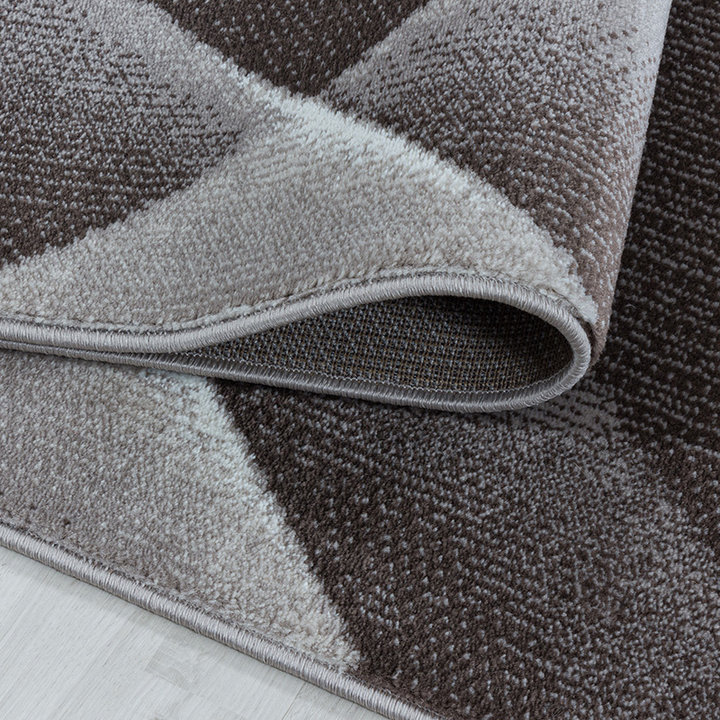 Modern vloerkleed - Streaky Lines Bruin  | Modern design