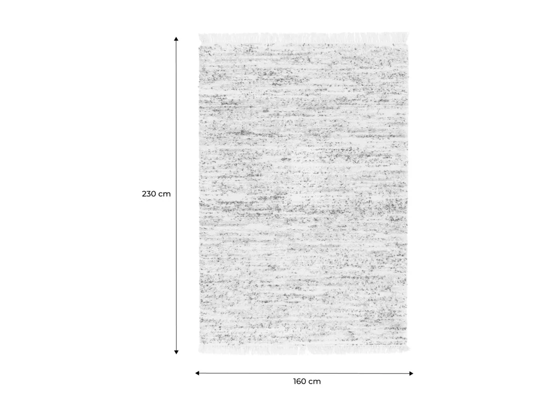 Tapis intérieur avec motif tacheté. crème. 200 x 290 cm