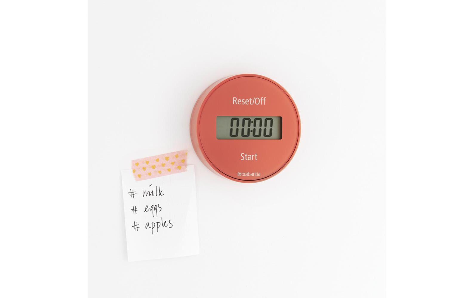 Küchentimer Tasty+ RotKüchentimer, Digital in der Farbe Coral
