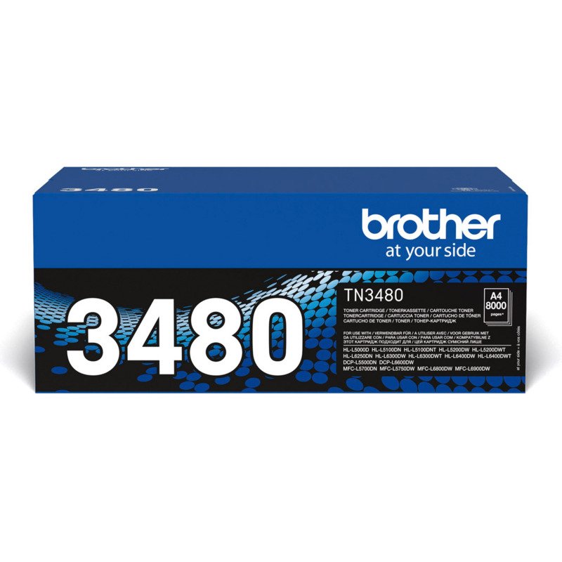 Toner Brother TN3480 haute capacité noir pour imprimante laser