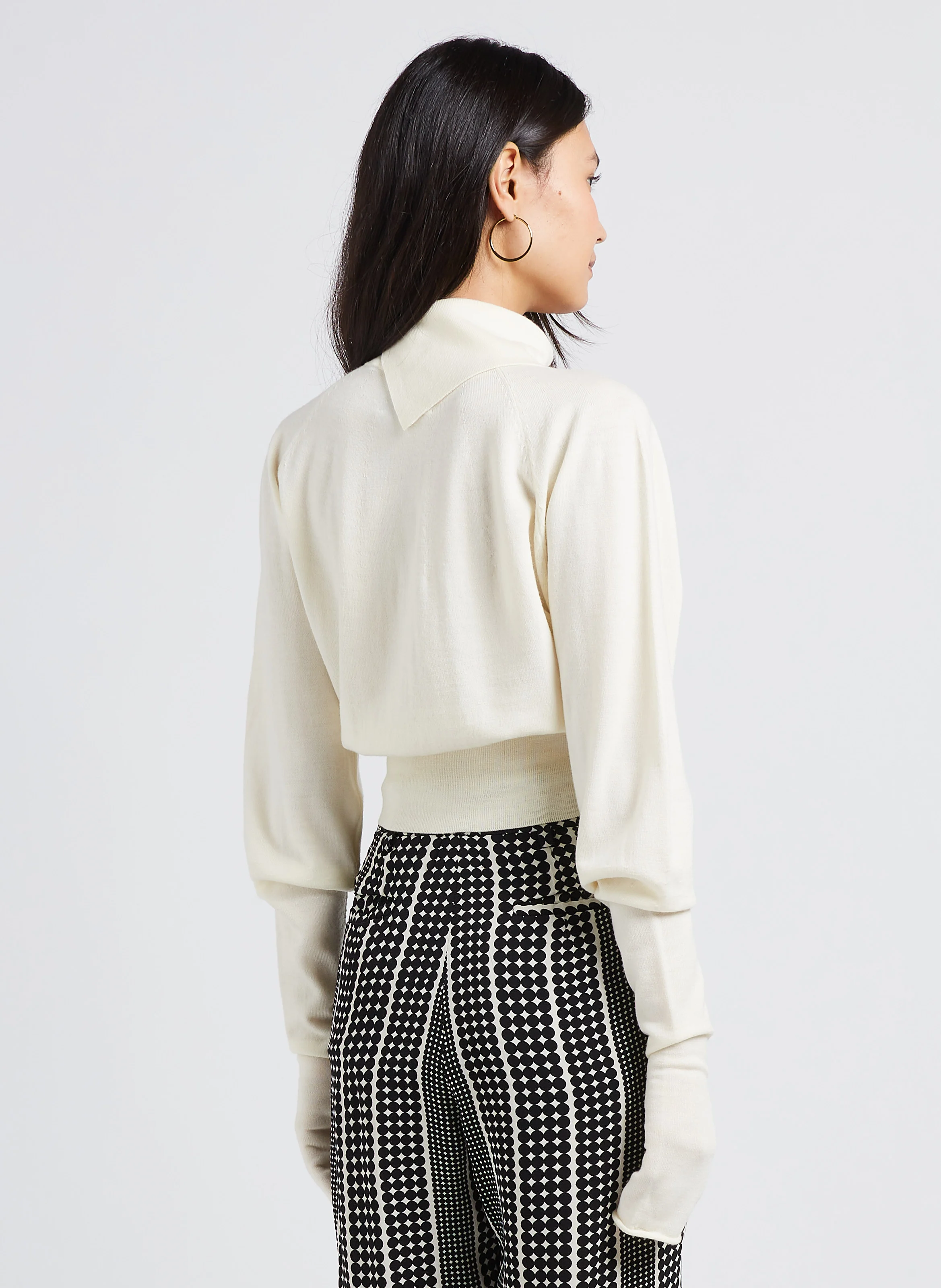 BART - Pull en laine droit | Blanc