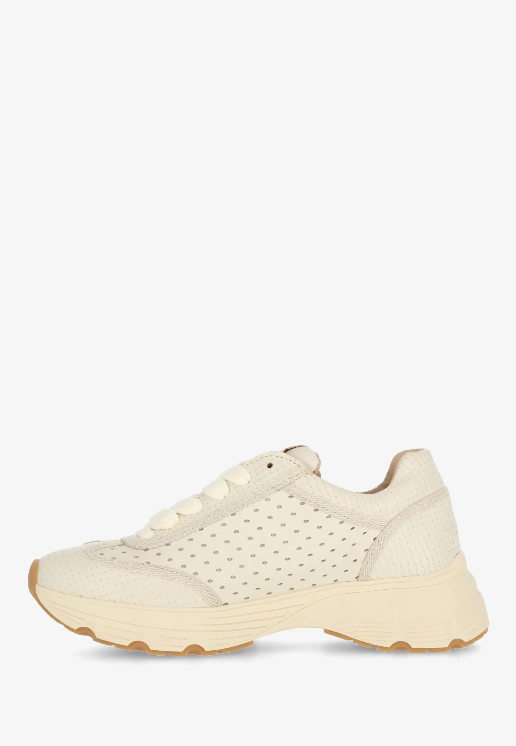 MARIOLA RAFFI Sneaker leather Off White