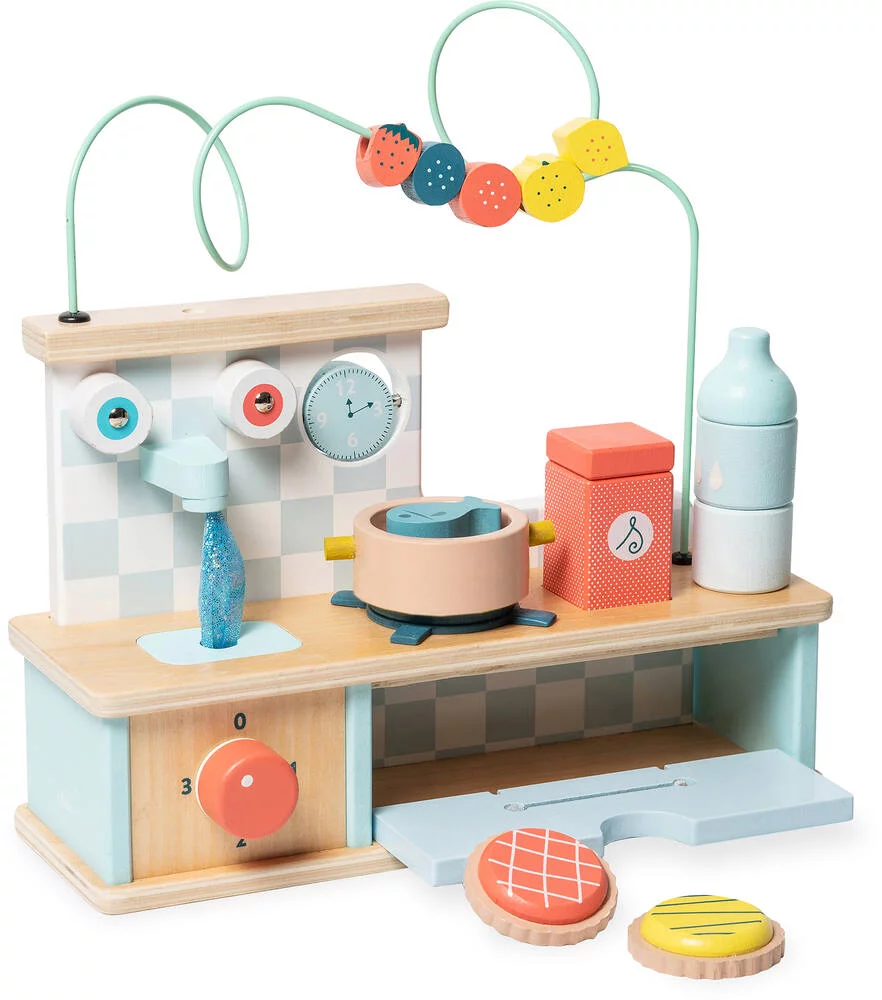 CUISINE D'ÉVEIL MULTI-ACTIVITÉS EN BOIS