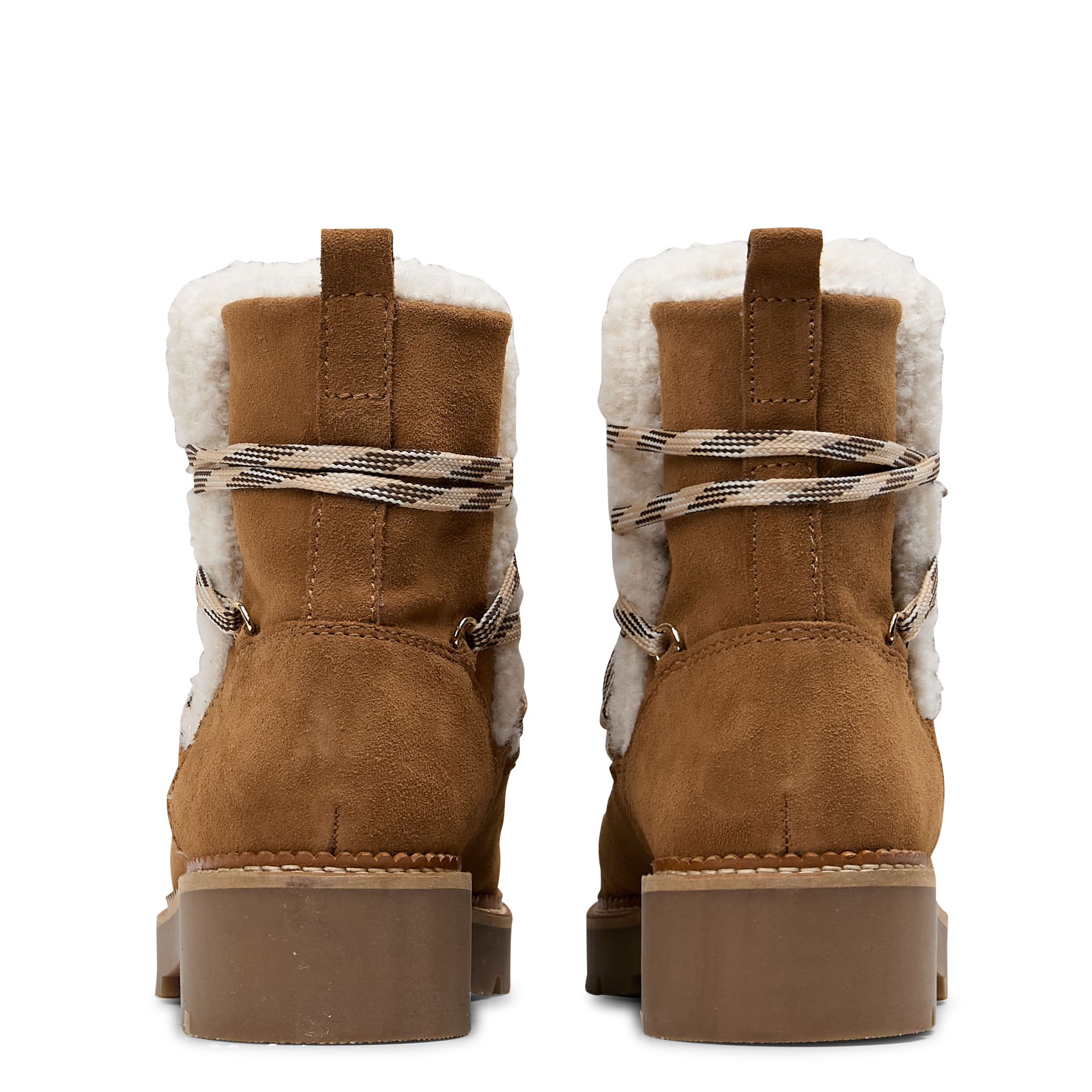 HILDA - Boots fourrés en cuir| Beige
