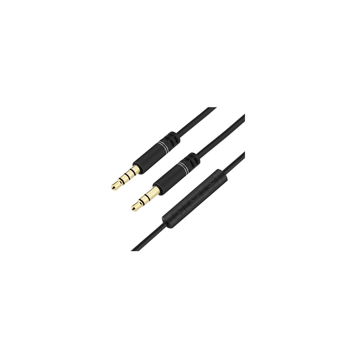 3,5mm Audiokabel med mikrofon/volumkontroll
