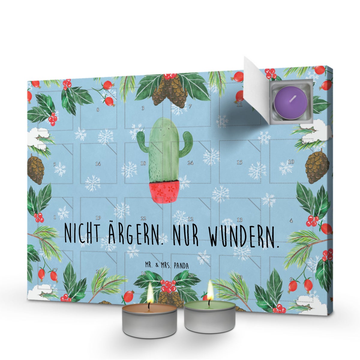 Mr. & Mrs. Panda Geurkaars Adventskalender Cactus Rage - Pastelblauw