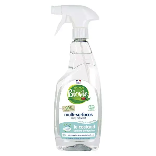 Spray de limpeza multiuso Biovie, menta e eucalipto, 750ml