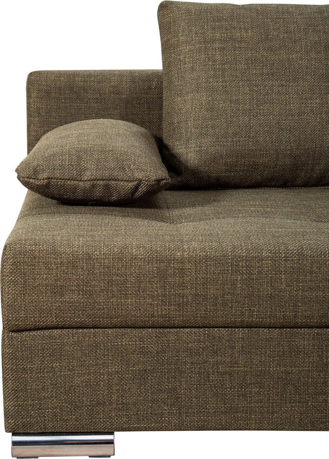 COLLECTION AB Schlafsofa »Tania mit Bettfunktion und Bettkasten« komfortabler Sitzkomfort: Federkern-Polsterung, inklusive Rückenkissen