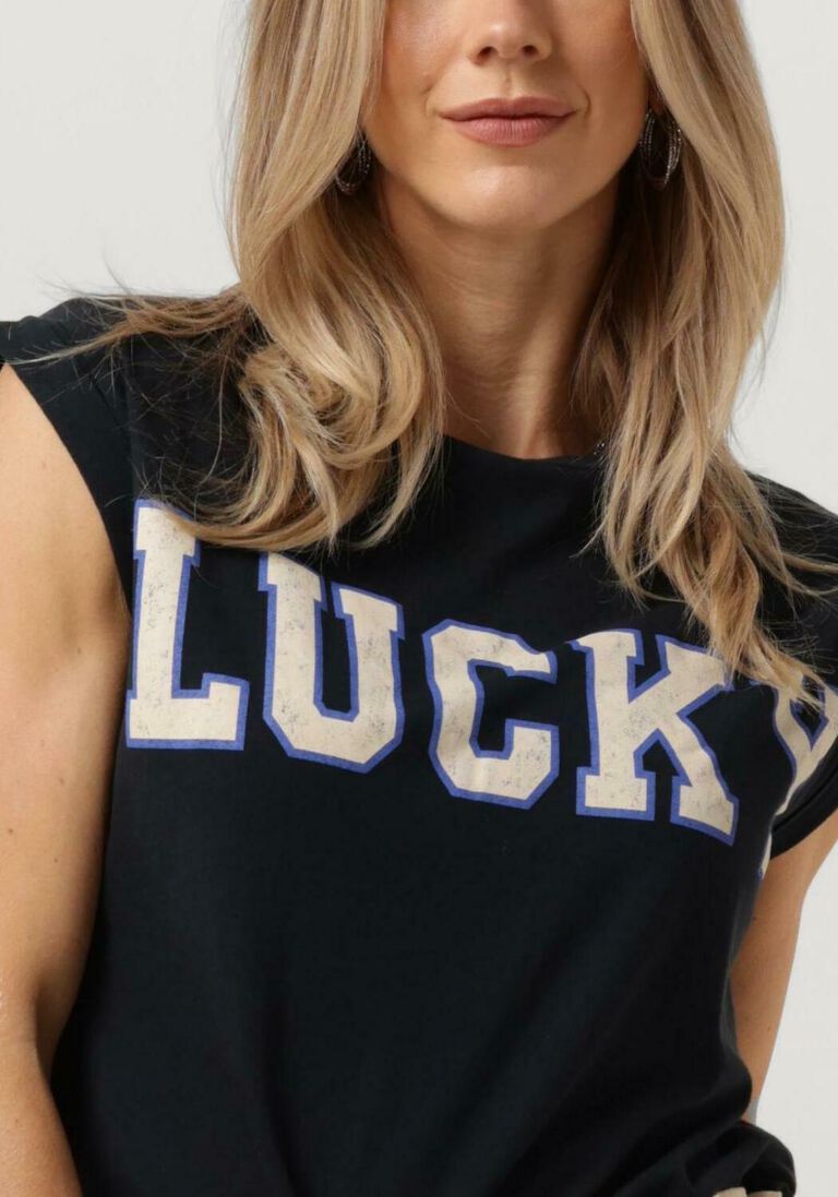 BY-BAR donkerblauwe by-bar t-shirt thelma lucky vintage