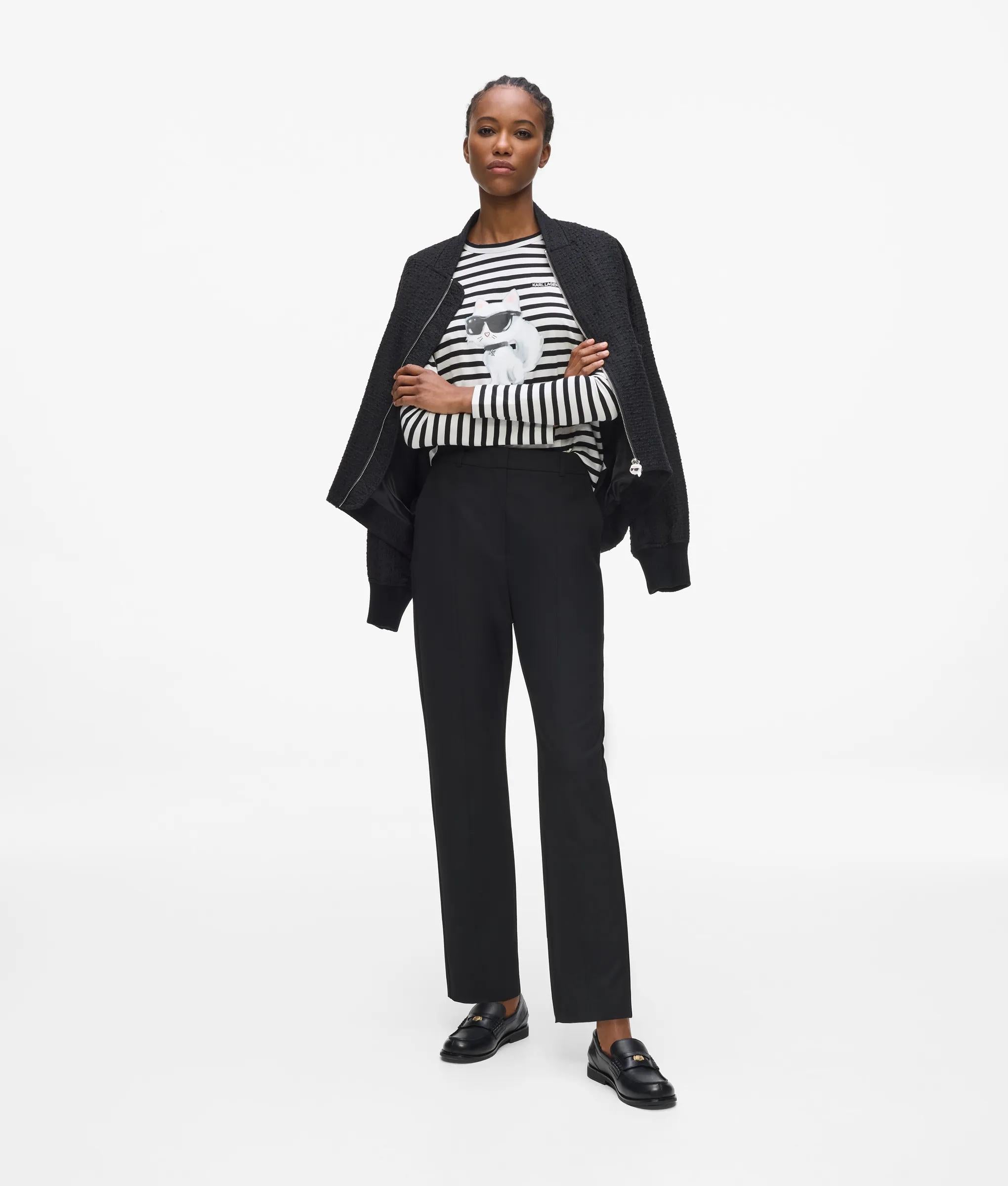 Ikon aquarel gestreept T-shirt met lange mouwen