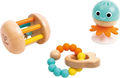 Hape Baby-to-Toddler Sensory Lekesett 3 Deler