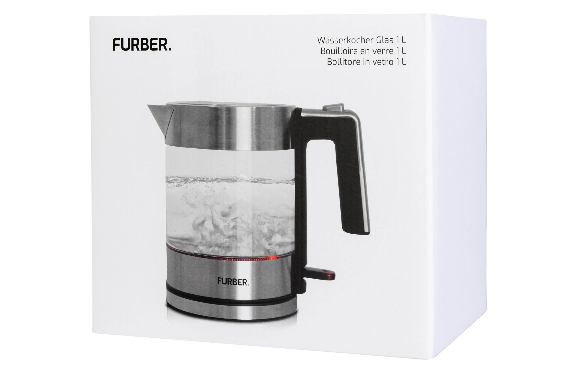 FURBER Wasserkocher »Vetro 1 l« 1 l 1850 W