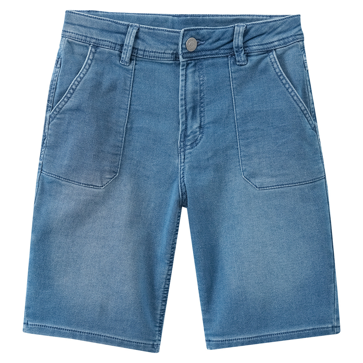 Yigga Jungen Jeansshorts mit verstellbarem Bund blau