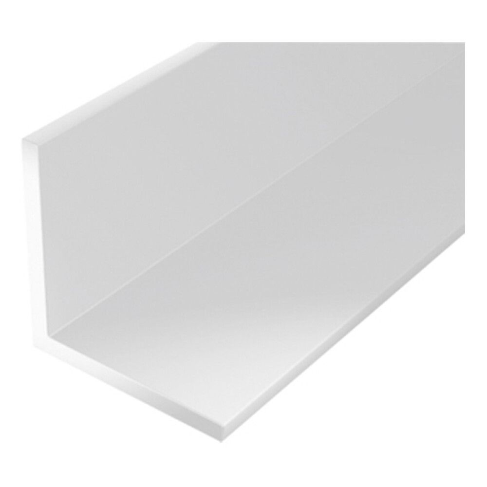 VINKELPROFIL GAH ALBERTS PVC 2000X25X25MM HVIT