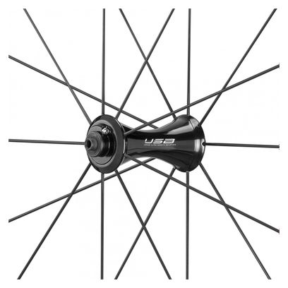 Paire de Roues Campagnolo Bora WTO 60 Dark Label Tubeless Ready | 9x100 - 9x130 mm