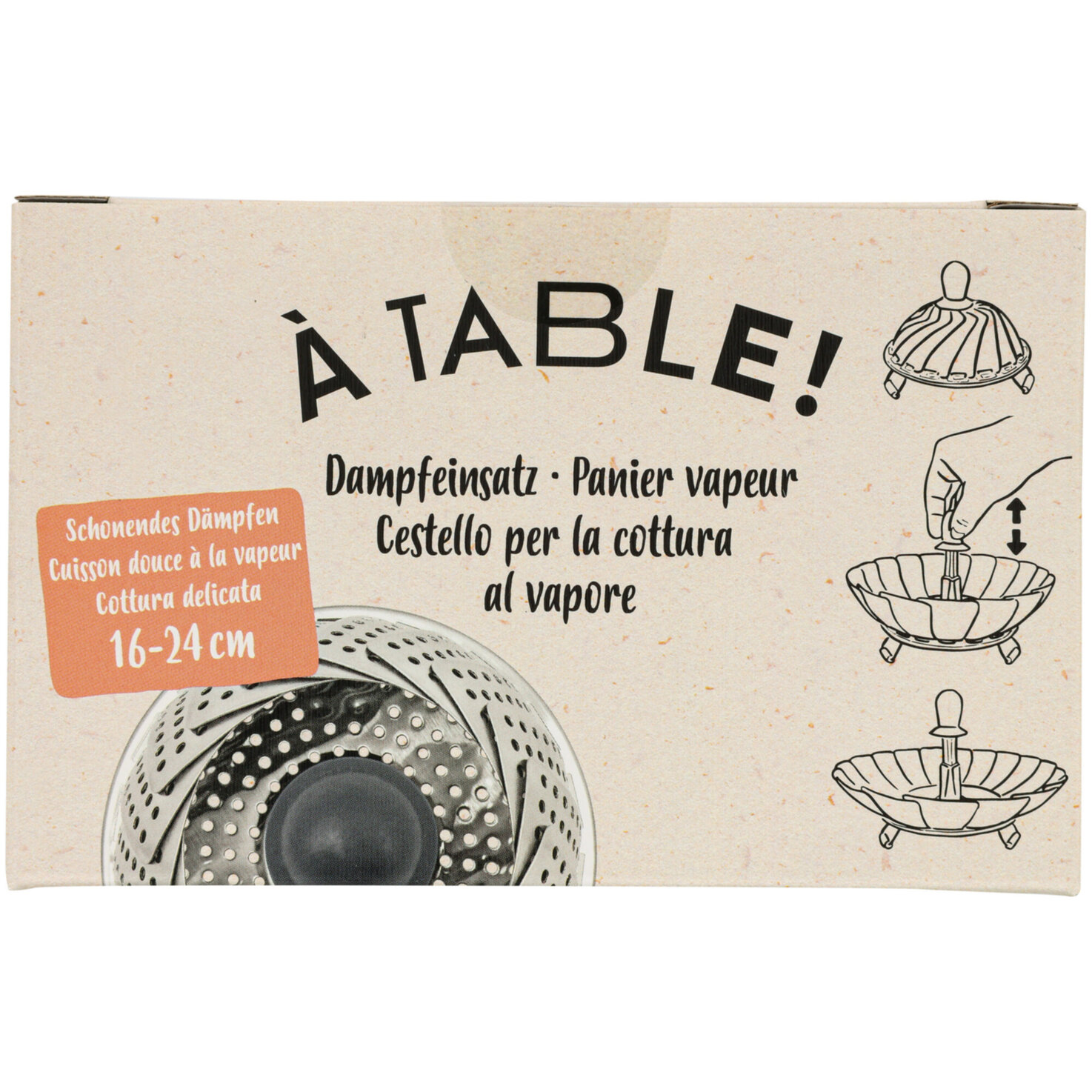 À Table! Dampfeinsatz 16-24cm