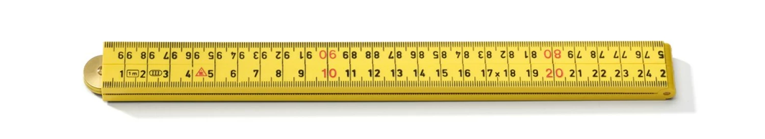 Hultafors G59-1-4-12 Timmermansduimstok - ABS - Geel - 1m