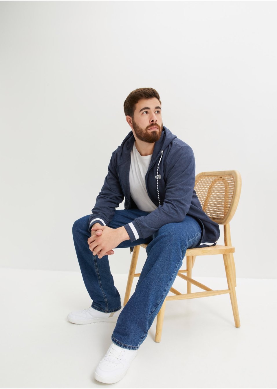Gilet sweat à capuche coupe confort