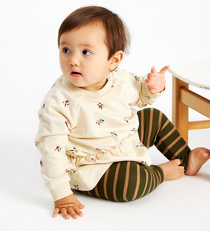 The New Siblings Sweatshirt - TnsLarva - Angora Big Flower AOP