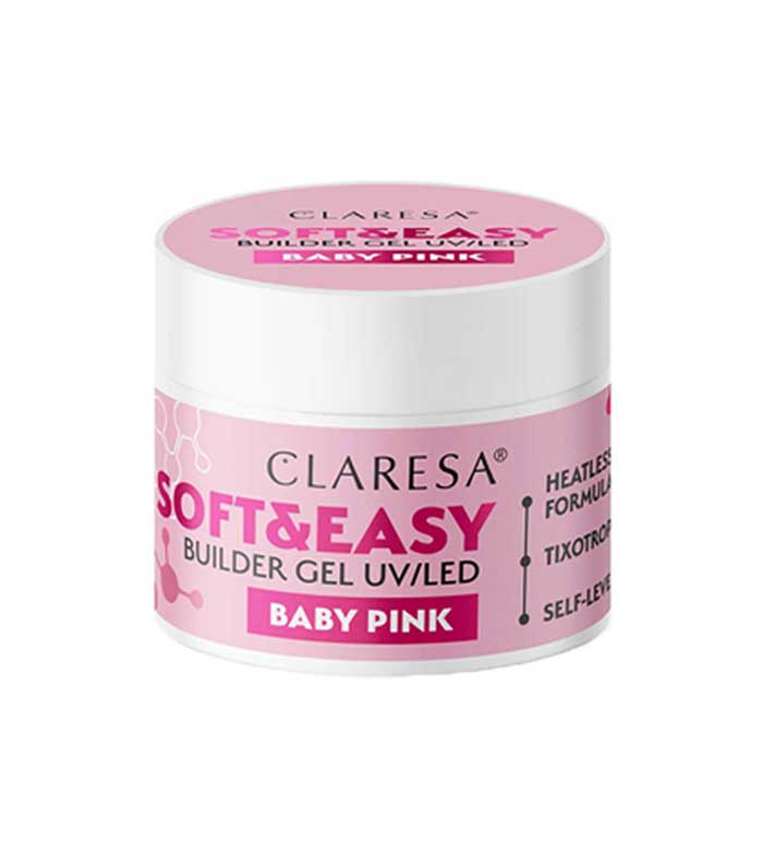 Claresa - Gel construtor Soft & Easy - Baby pink - 45 g