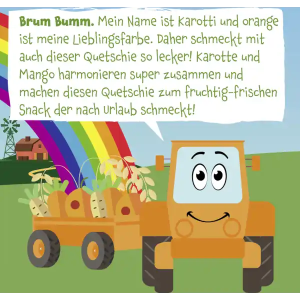 Bio Quetschie mit Hafer, Mango, Karotte & Pastinake
