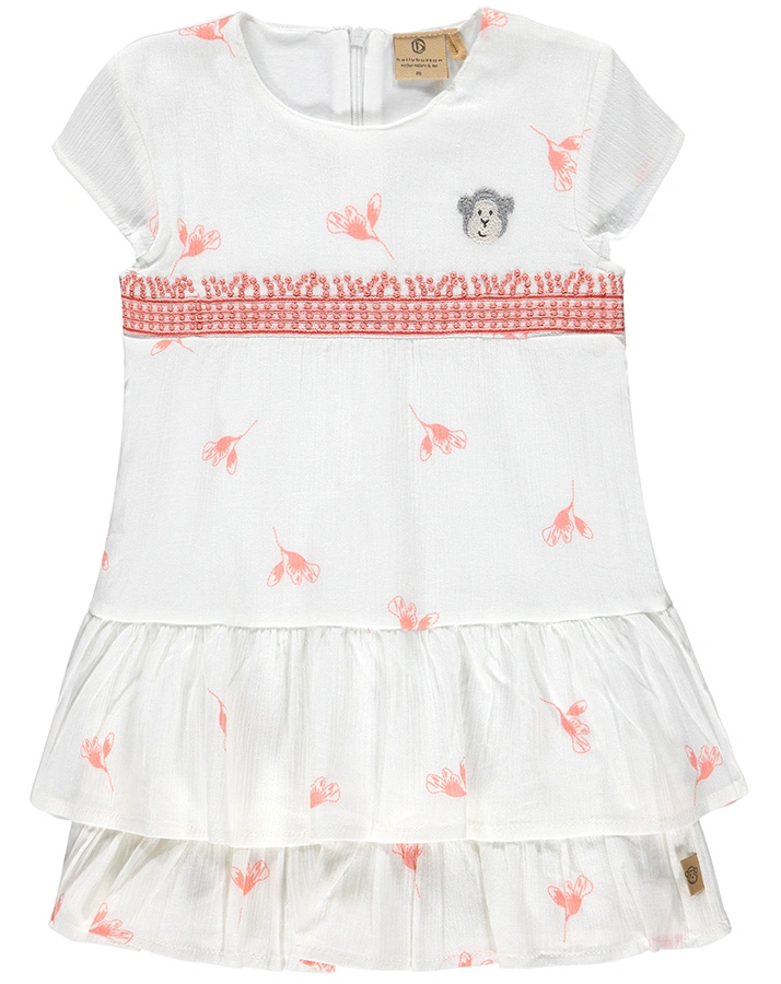 Kurzarm-Kleid ME&ME SUMMER in offwhite