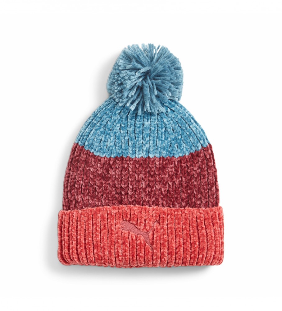 Gorro Puma Pom Pom, Azul, Vermelho