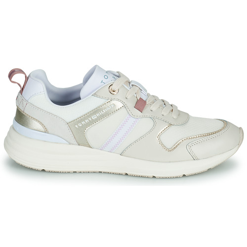 Tommy Hilfiger - METALLIC CASUAL RETRO RUNNER - Blanc / Argenté