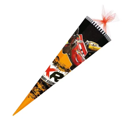 Nestler Schultüte Cars XRS Racing, 85 cm eckig, Tüll