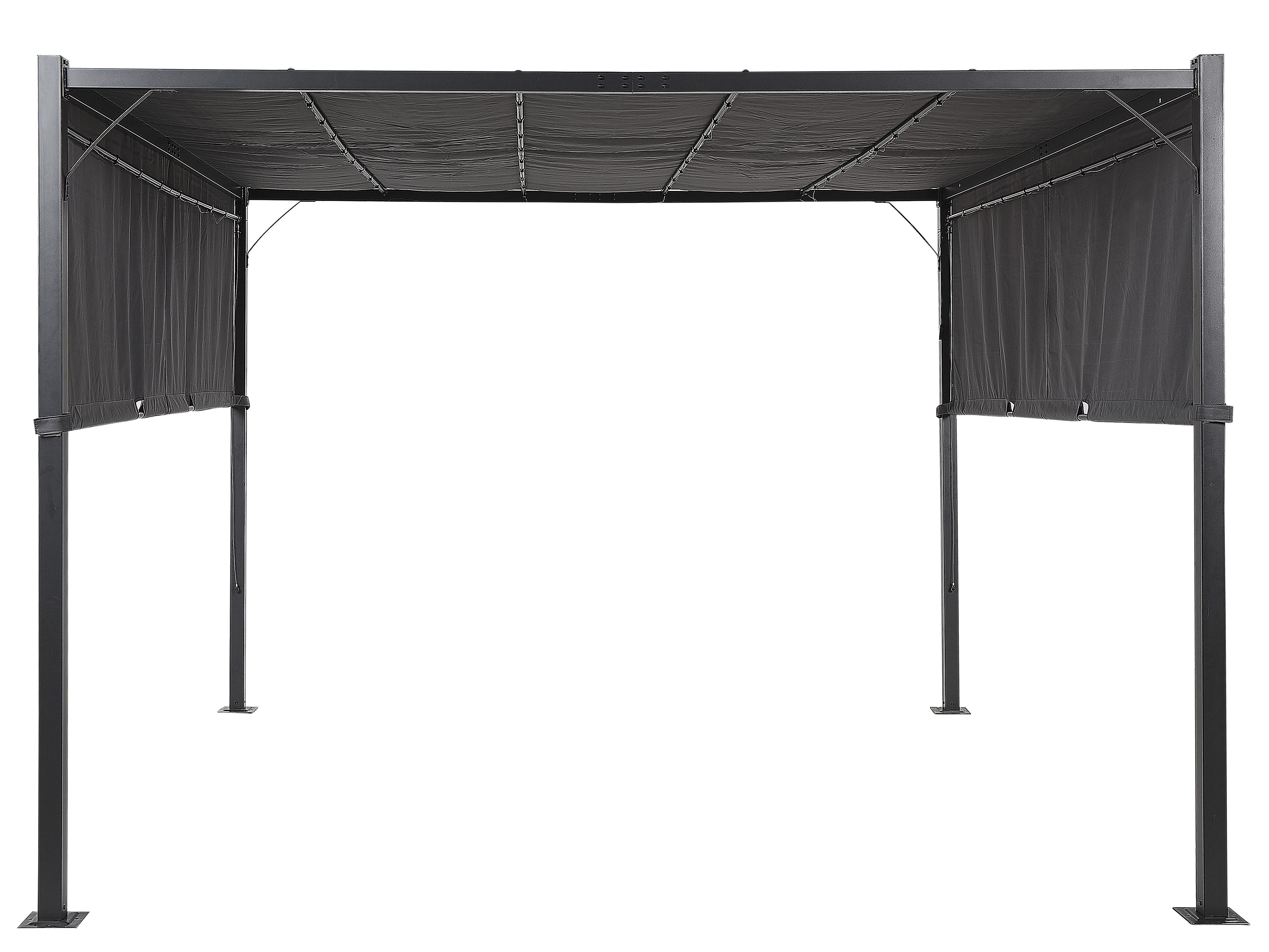 Paviljoen LED PARGA Metaal 310 cm 310 cm Donkergrijs