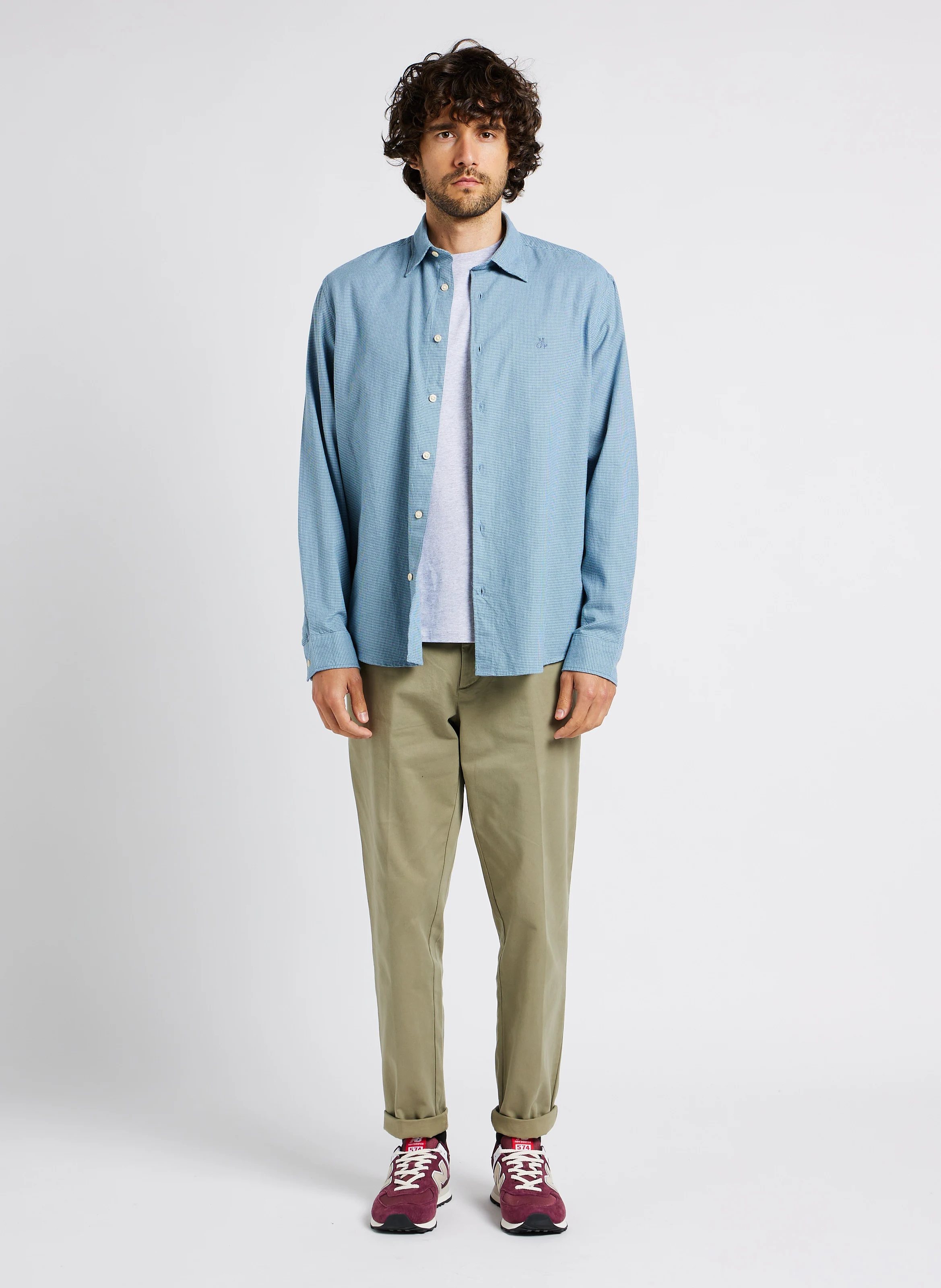 POPINCOURT SYLVESTER - Tee-shirt col rond à coton organique | Gris