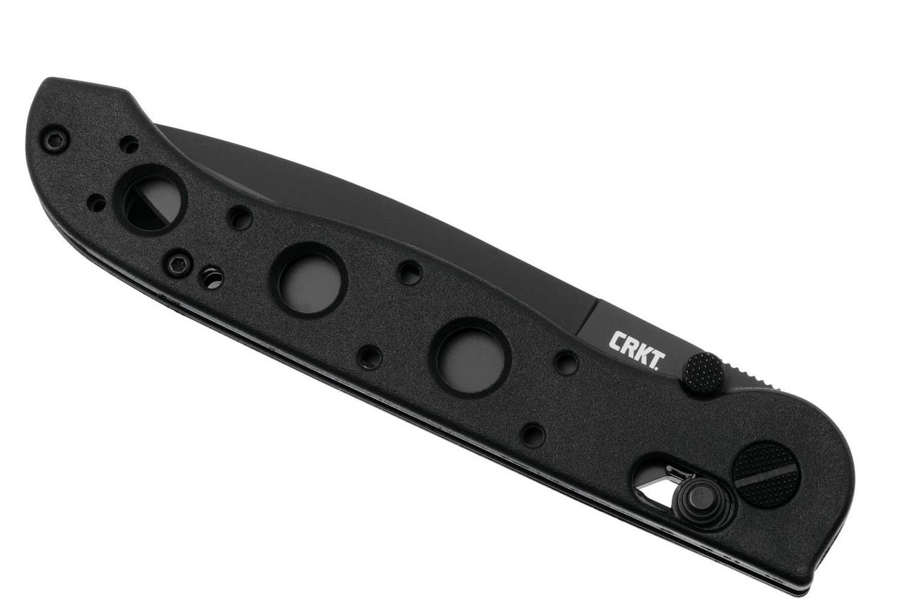 CRKT M16 Crossbar Lock Spear Point M16-03XK Black EDP D2, Black Grivory, zakmes, Kit Carson design