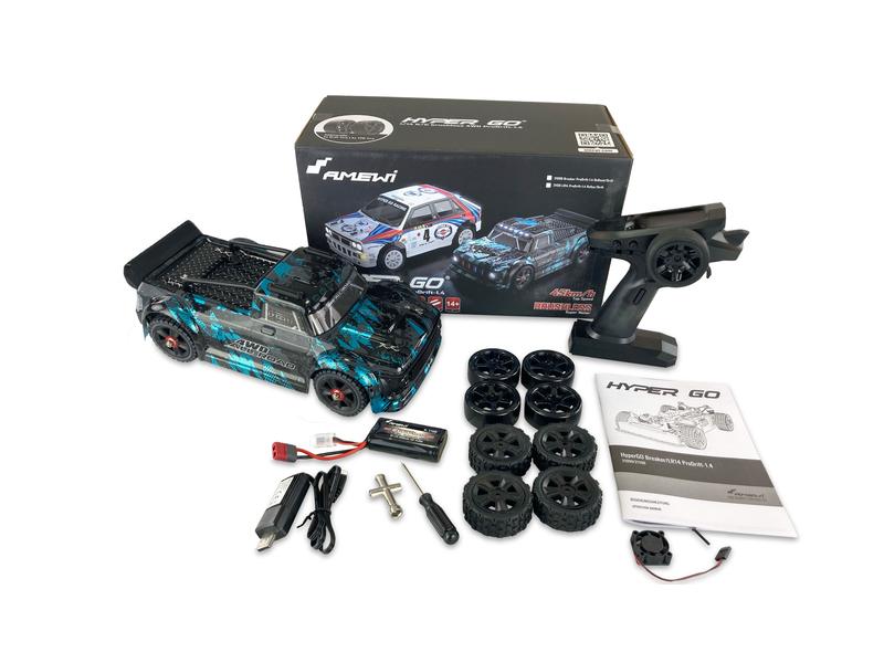 Amewi Tourenwagen Hyper Go Breaker Prodrift 1.4 RTR, 1:14 Brushless On-Road Modell mit Gyro