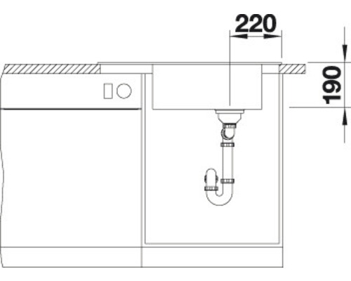 Blanco ELON XL 6 S spoelbak, 780 x 500 mm, zwart, 525882