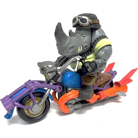 Turtles Mutant Mayhem Rocksteady Cycle figur