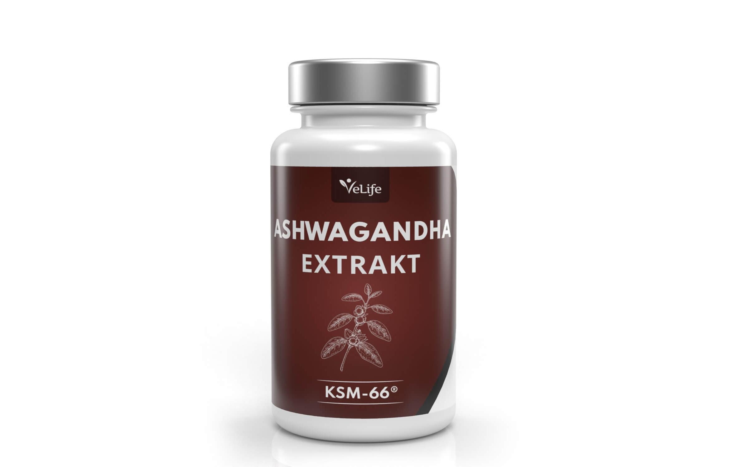 Ashwagandha Extrakt 120 TablettenNahrungsergänzung aus Schlafbeeren
