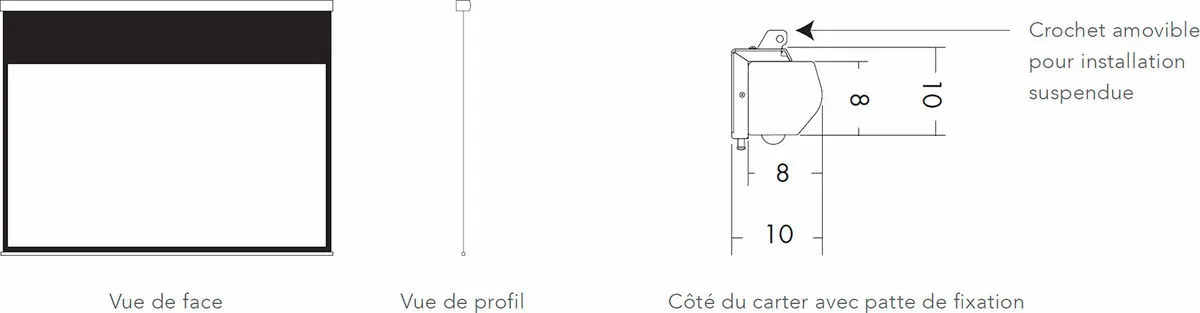 Lumene Capitol HD 240V (4/3) Écrans de projection manuels
