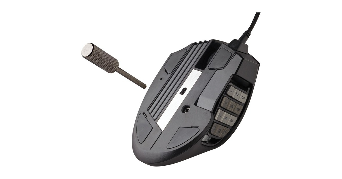CorsairScimitar RGB ELITE gaming muis  (Zwart, 18.000 dpi, RGB leds)