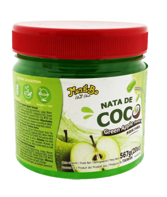 Mongbo Chacha Nata de Coco (Groene appelsmaak) 567g