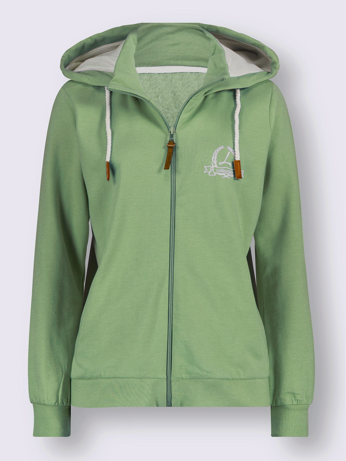 Veste sweat 55% coton
