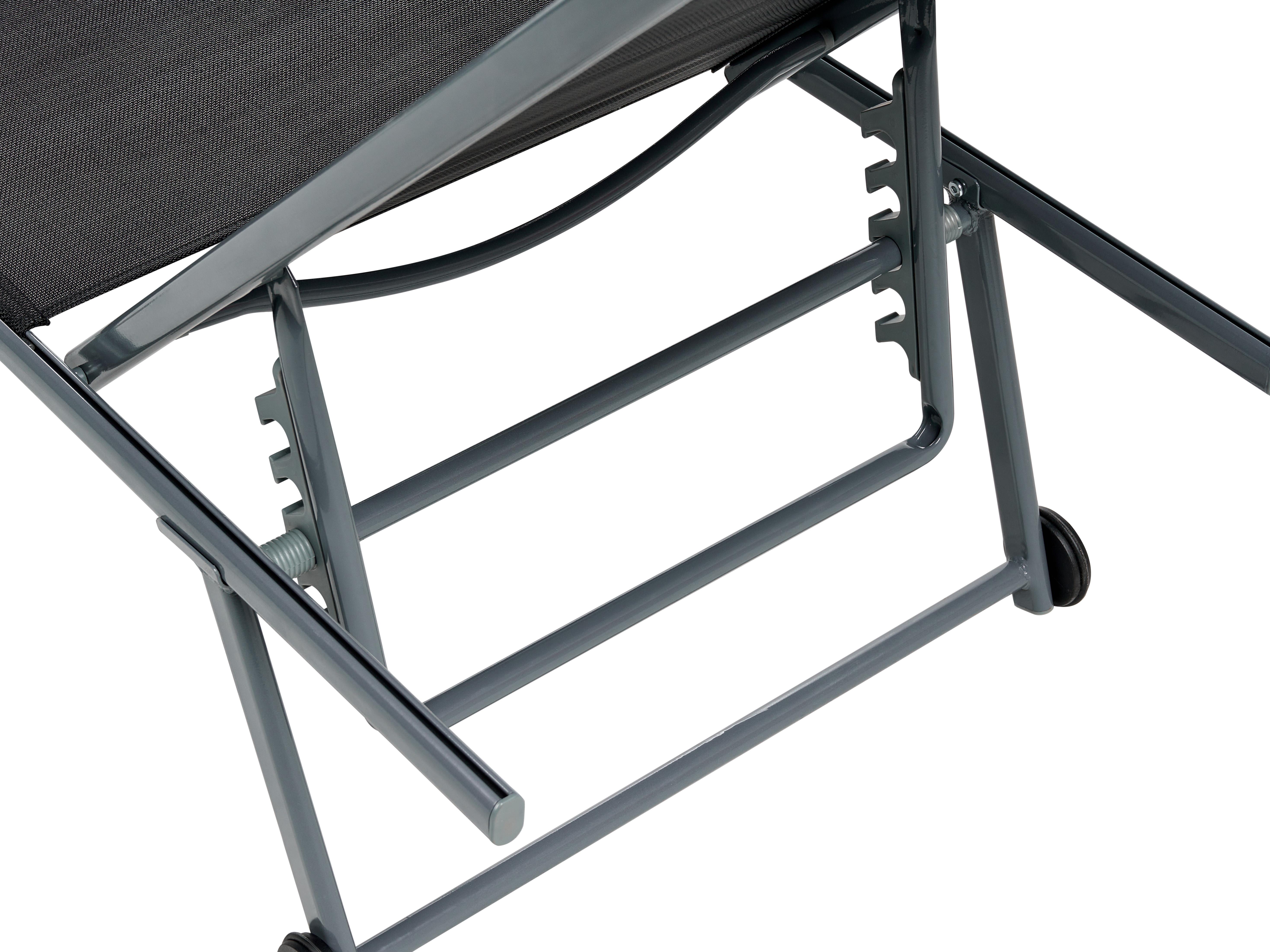 Set van 2 ligstoelen SORONI Metaal Zwart