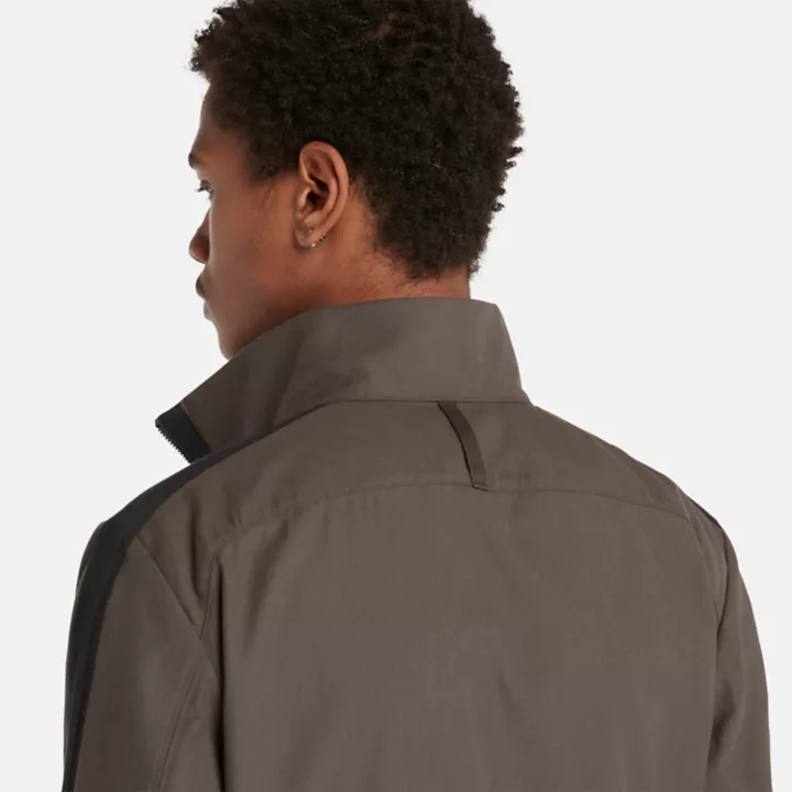 Blouson Timberland x Icebreaker en mérinos et coton pour homme en gris foncé