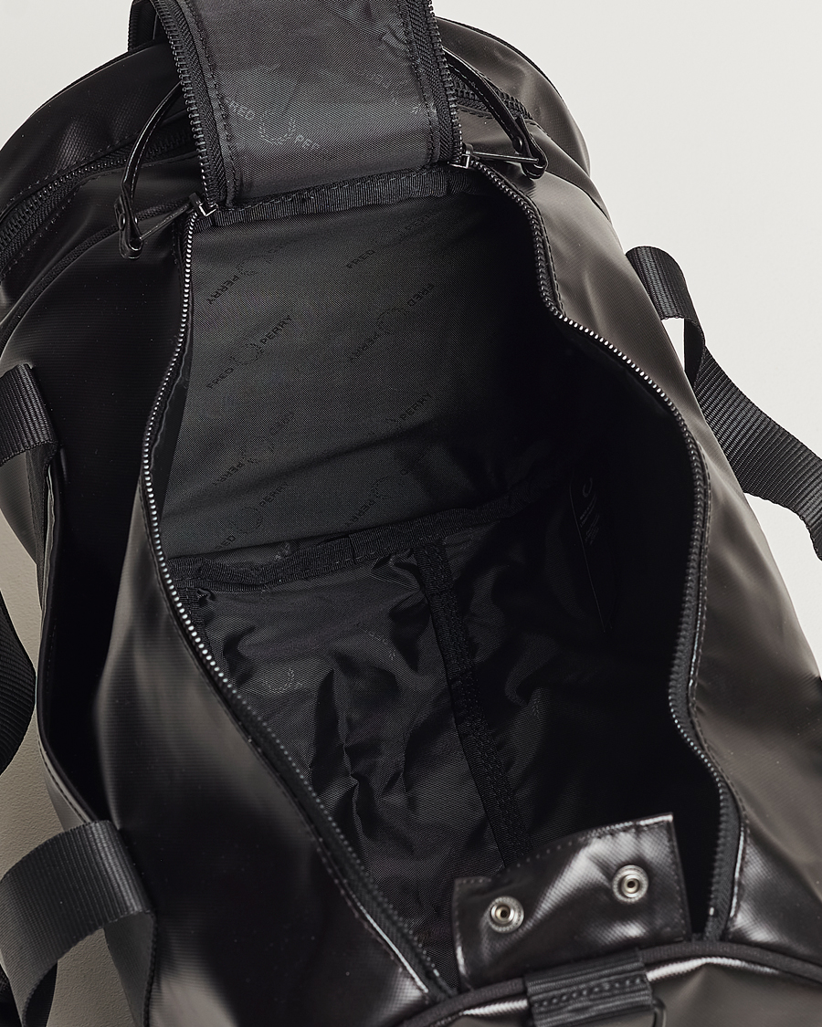 Fred Perry Tonal Classic Barrel Bag Black/Gold