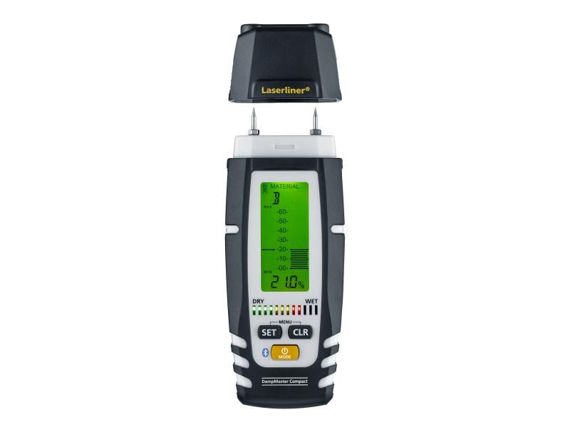 Laserliner Feuchtigkeitsmessgerät DampMaster Compact Plus Messgerät mit Bluetooth-Schnittstelle