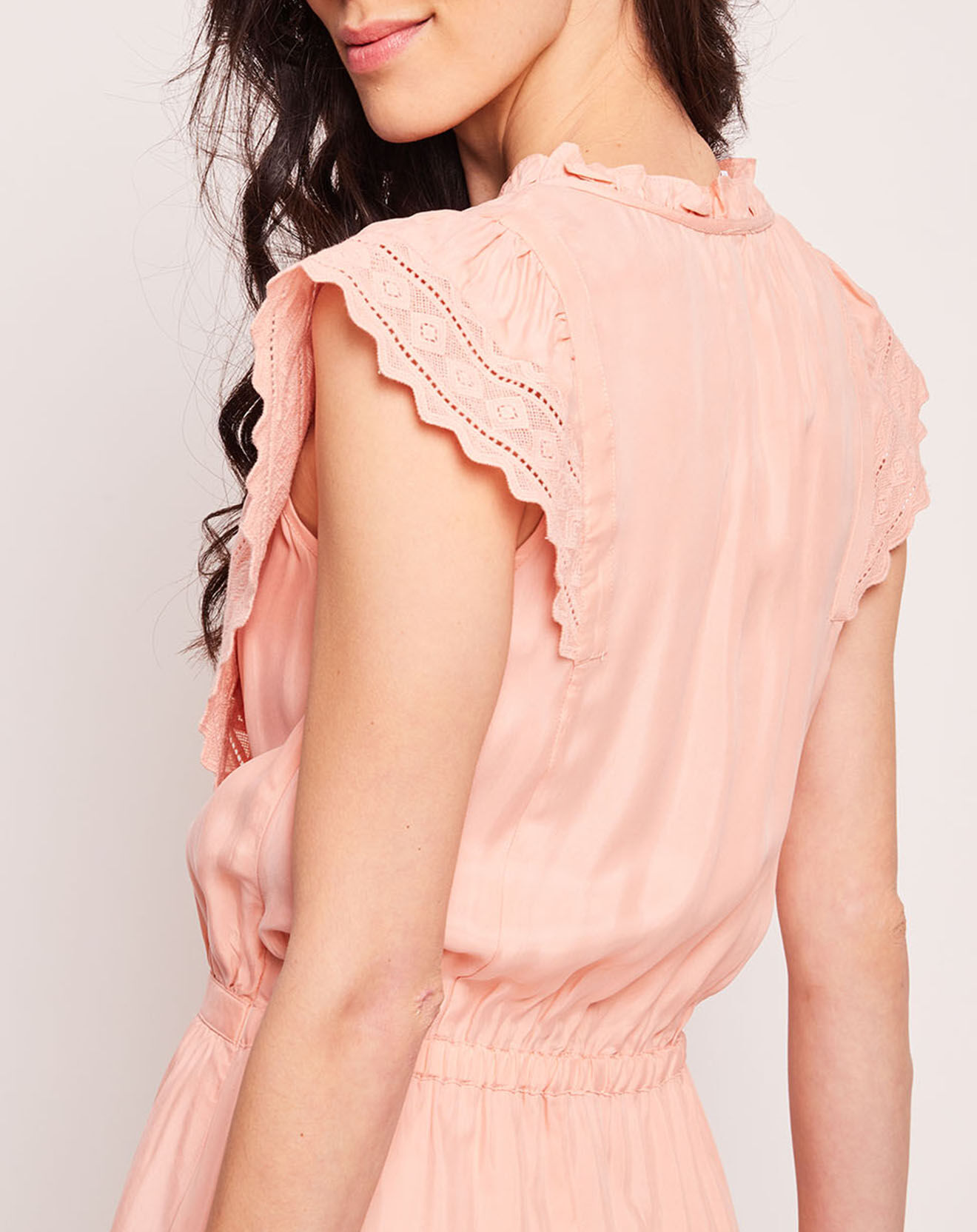 Karl Marc John Robe Romancia rose pâle