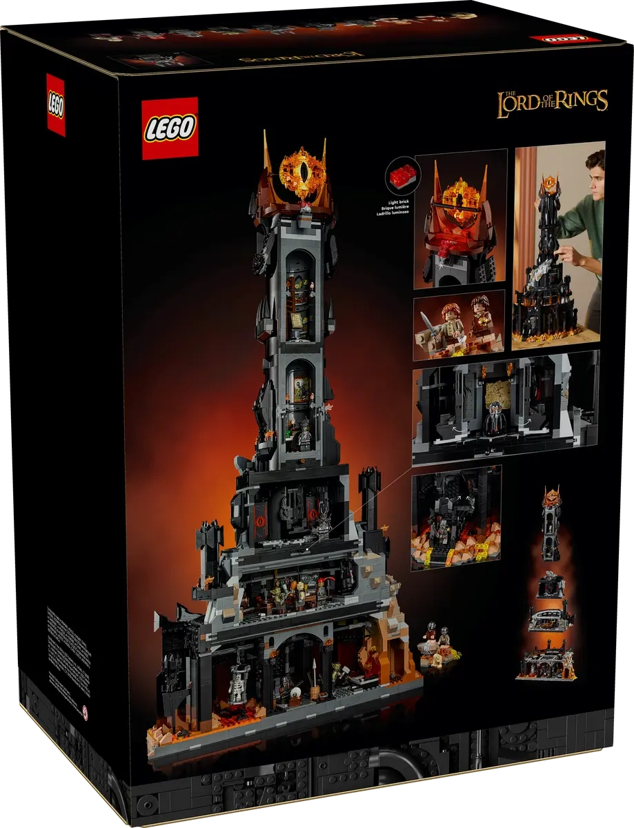 (5471-tlg. Set) Icons Klemmbausteine Der Herr der Ringe Spielzeug Bausatz (10333) Lizenziert - Barad-dûr