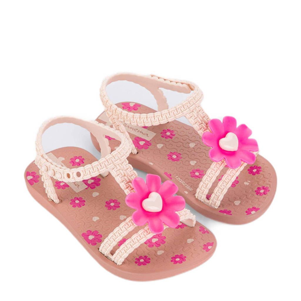 Ipanema Daisy Babygebloemde sandalen beige/roze