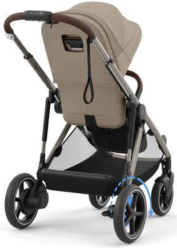 Cybex - e-Gazelle S - Kinderwagen - Almond Beige - Taupe Frame